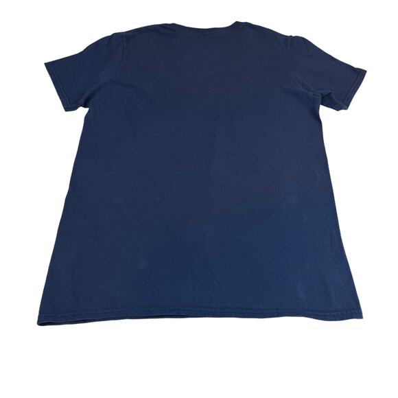 Threadless Navy Cat and Koi Asian Inspired Graphic Print Short Sleeve T Shirt - Picture 7 of 16